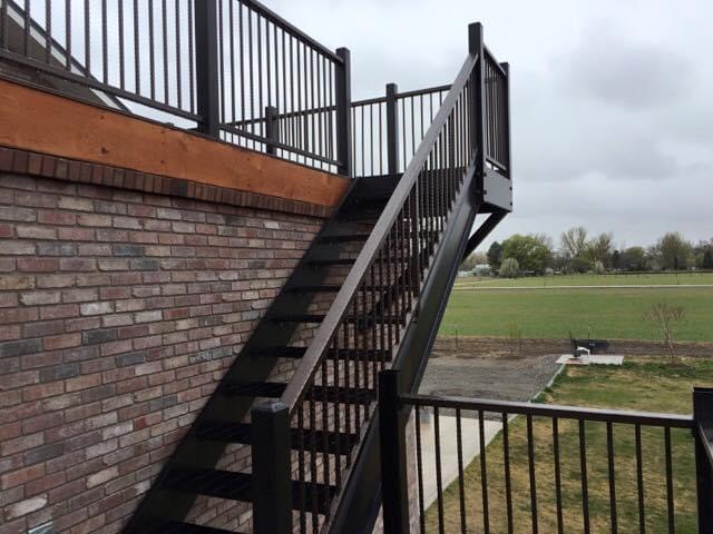 Exterior Steel Stairs by Montrose Metal Works