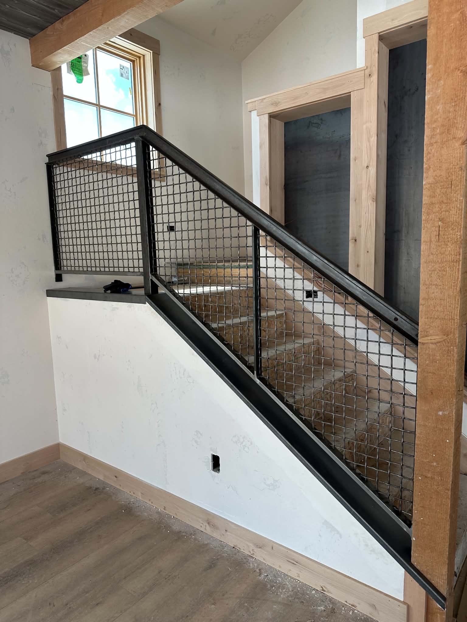Mesh Infill Railing by Montrose Metal Works