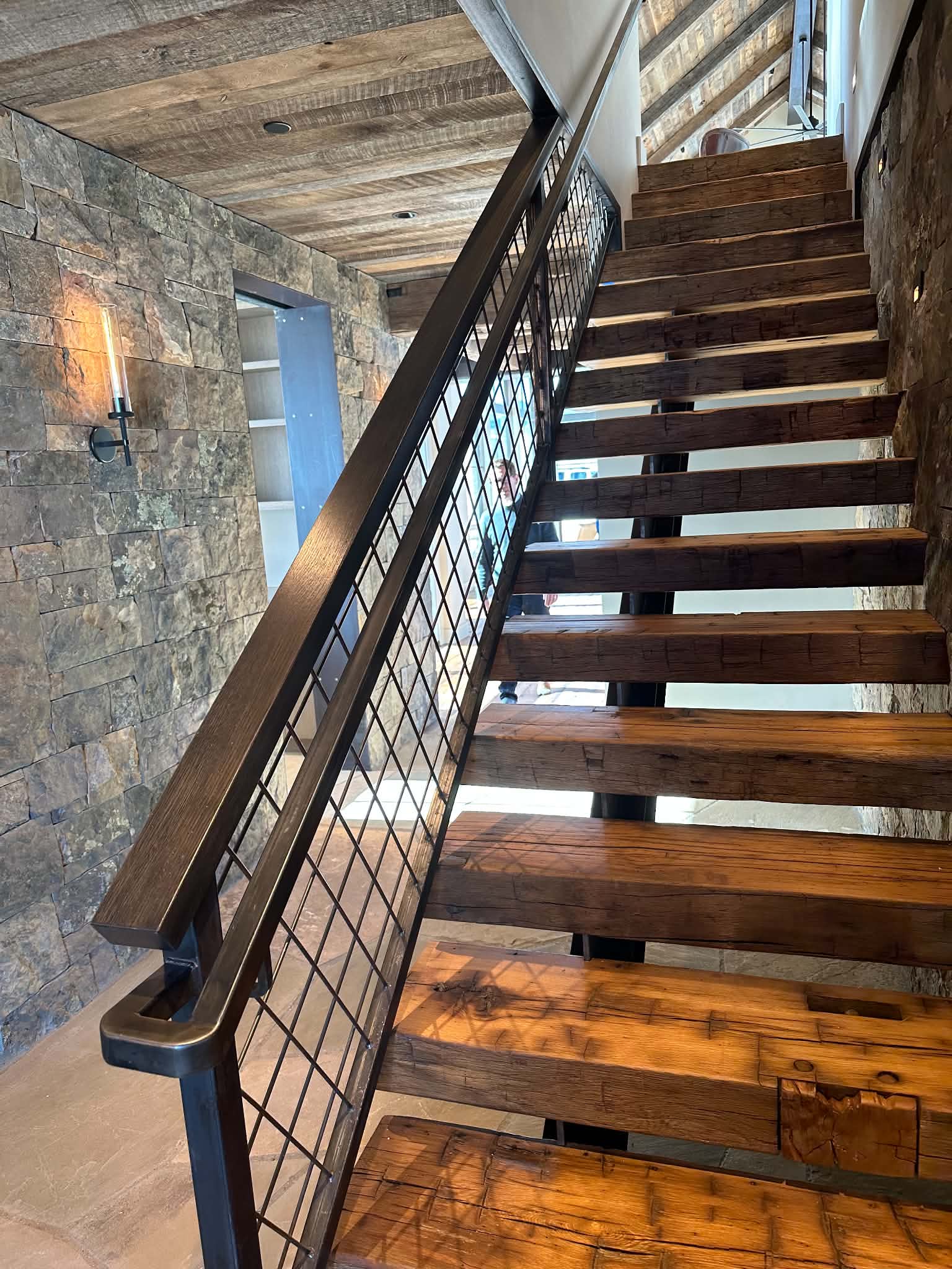 Rustic Interior Railing by Montrose Metal Works