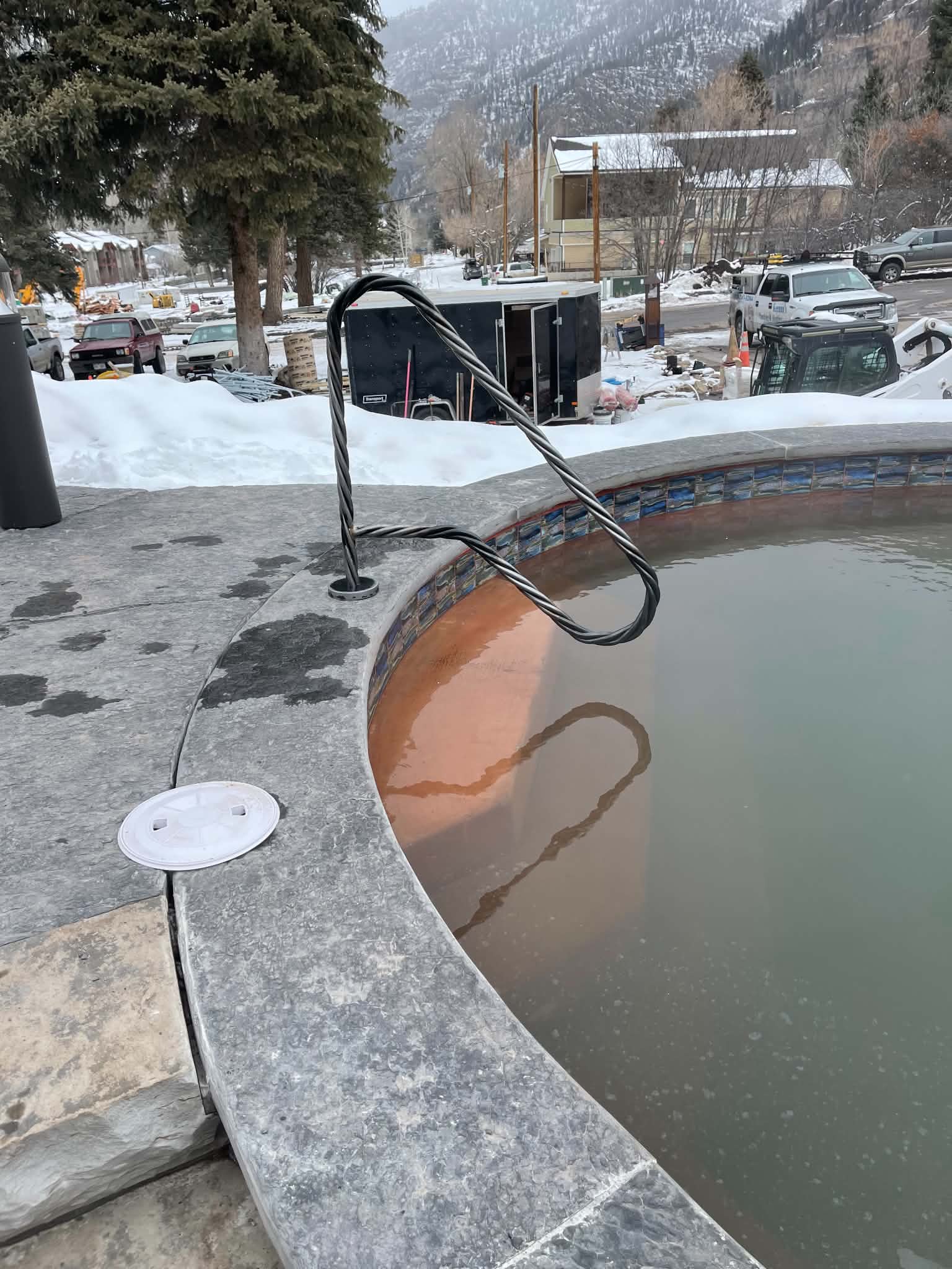 Architectural Spa Handrail by Montrose Metal Works