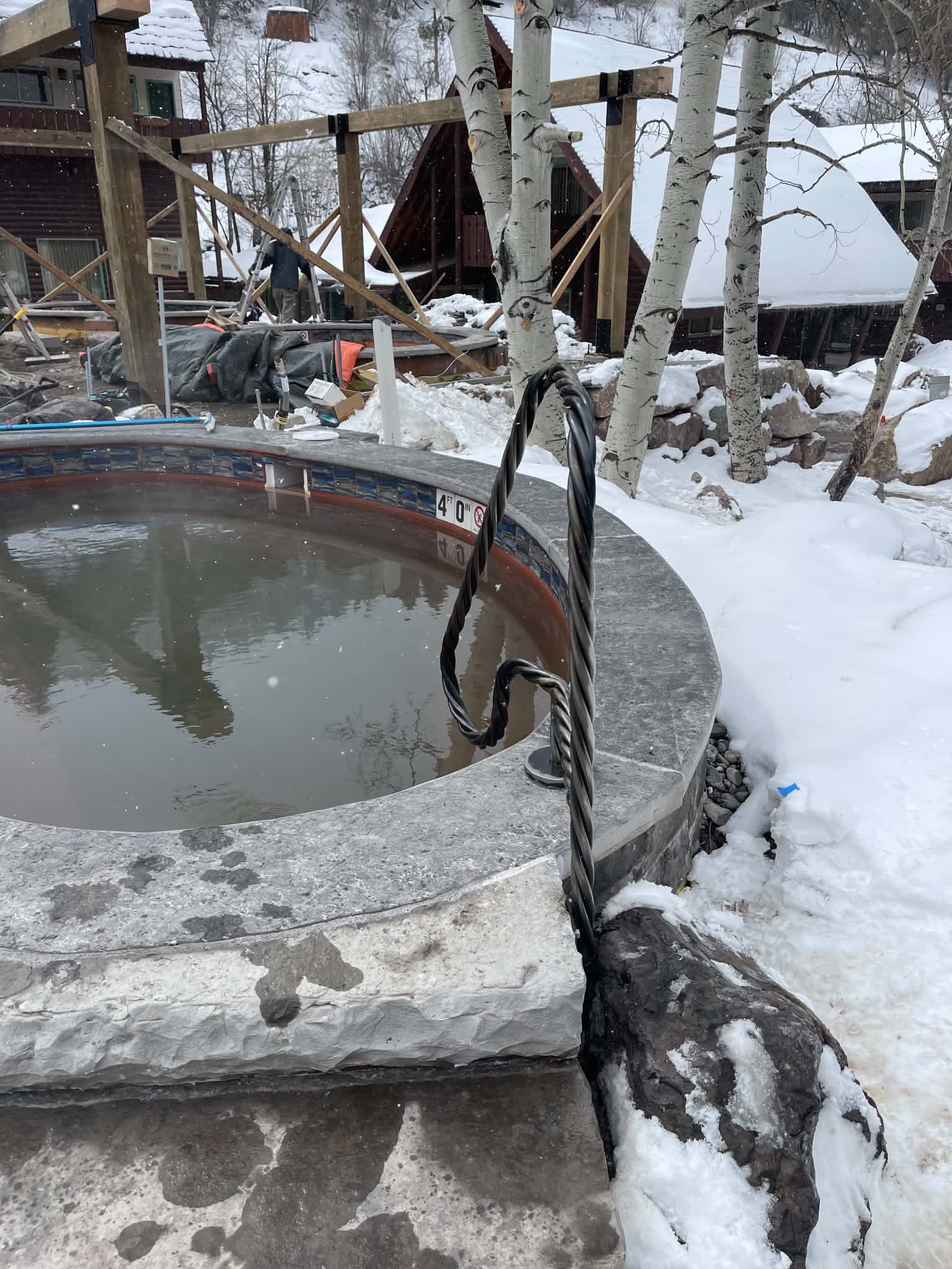 Custom Spa Rail by Montrose Metal Works